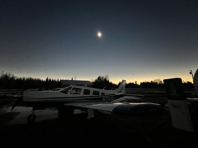 Piper Saratoga/Lance (N215JD) - Total Eclipse of the Sun from Jackman Field, 4.8.24