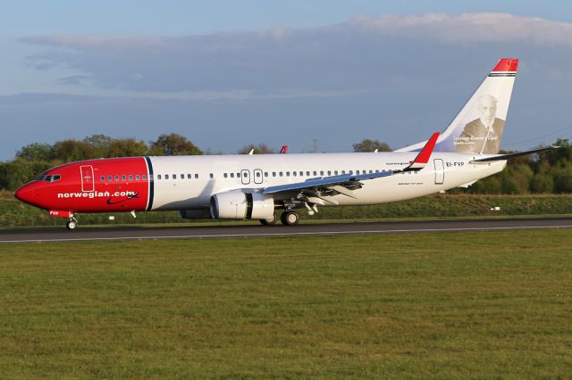 Boeing 737-800 (EI-FVP) - Named after Santiago Ramon y Cayal, Spanish scientist who investigated the microscopic structure of the brain, amongst other things, EI-FVP operates IBK5014 only 10 days after being delivered.