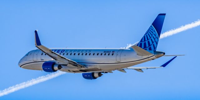 Embraer 175 (N608UX) - A United Airlines 767-400 taking off from PHX on 2/24/23. Taken with a Canon R7 and Canon EF 100-400 ii lens.