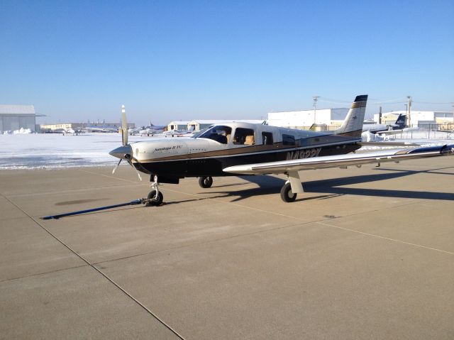 Piper Saratoga (N4922K) - Gleaming new TKS panels installed.