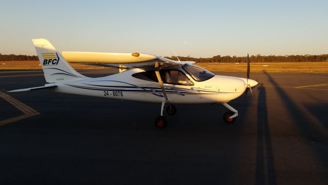 TECNAM P-2008 (24-8078) - Standing side on.