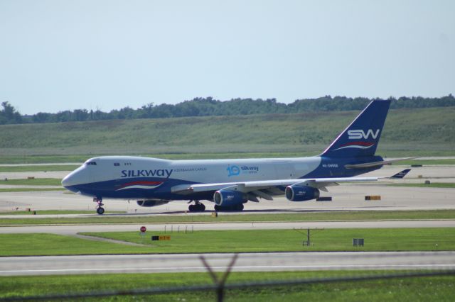 Boeing 747-400 (4K-SW888) - 1 of the 80 flights of 2022 to leave CVG to Luxembourg! (this was not the first flight for them out of CVG.)