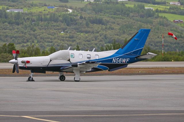 Socata TBM-700 (N56WF) - Wrapped up during a stopover in Akureyri after being in the south of France