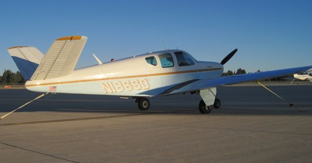 Beechcraft 35 Bonanza (N1866D) - Taken on June 4, 2011. Evening sunset in Flagstaff right before we flew back to Tucson.