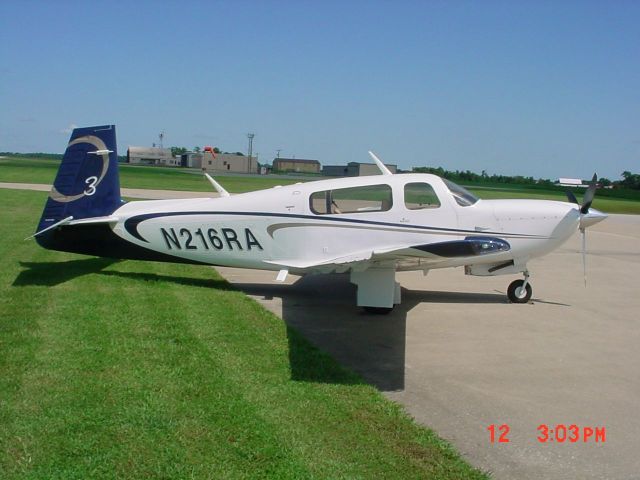 Mooney M-20 (N216RA) - Parked on ramp 8/12/09