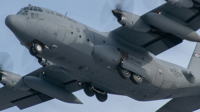 Lockheed C-130 Hercules (74-2067) - SKULL61 from the 179th AW/164th AS of the Ohio Air National Guard in the pattern at Griffiss Airport. 