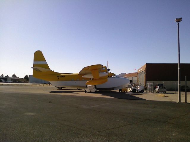 N666HA — - Grumman HU-16B sitting on the ramp in El Paso Feb 2008