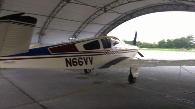 Beechcraft 35 Bonanza (N66VV) - Just after tinting the windows