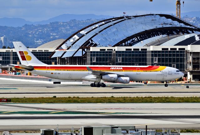 Airbus A340-300 (EC-IIH) - Iberia Airbus A340-313X EC-IIH (cn 483) "Maria Barbara de Braganza"  Los Angeles International Airport (IATA: LAX, ICAO: KLAX, FAA LID: LAX) TDelCoro April 11, 2012