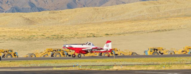 N801NZ — - Returning from a retardant drop at the Spring Creek Fire in Parachute, CO