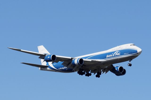 BOEING 747-8 (VQ-BVR) - Boeing 747-8F cn 60687 Ln 1505. AirBridge Cargo VQ-BVR final rwy 21 YPPH 19 February 2021