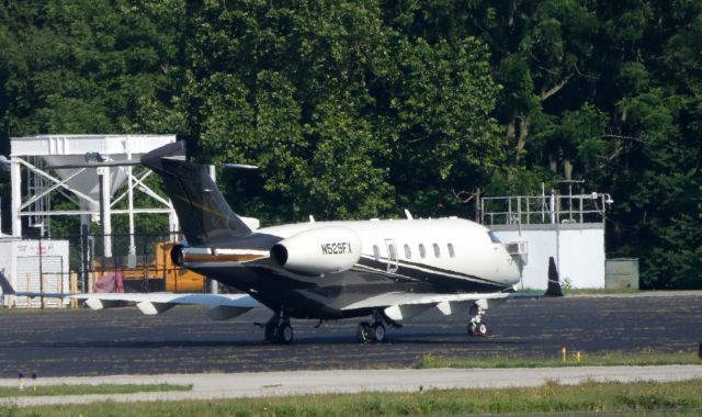 Bombardier Challenger 300 (N529FX) - Catching some Tarmac time is this 2006 Bombardier Challenger 300 in the Summer of 2019.