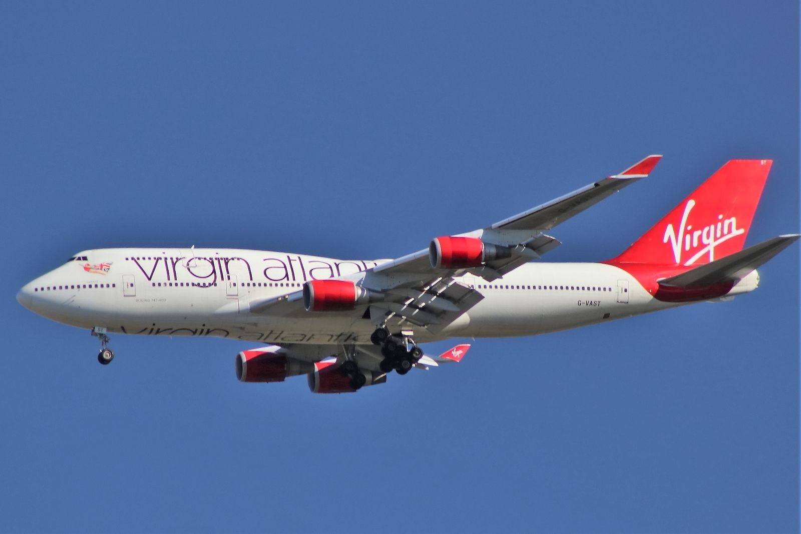 Boeing 747-400 (G-VAST) - Arriving on January 8, 2020