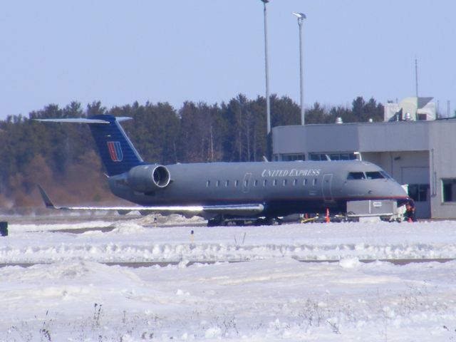 Canadair Regional Jet CRJ-200 (N910SW) - one of the first flights powering down at KEAU.United Express took over for flights to KORD. before Mesaba had flights to KMSP