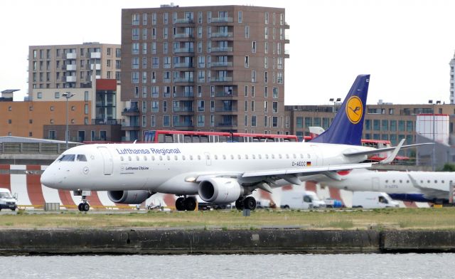 Embraer ERJ-190 (D-AECC) - Just before take-off, July 14, 2019.