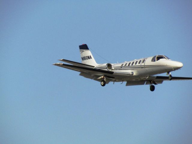 Cessna Citation V (N850MA) - Landing RWY 20R