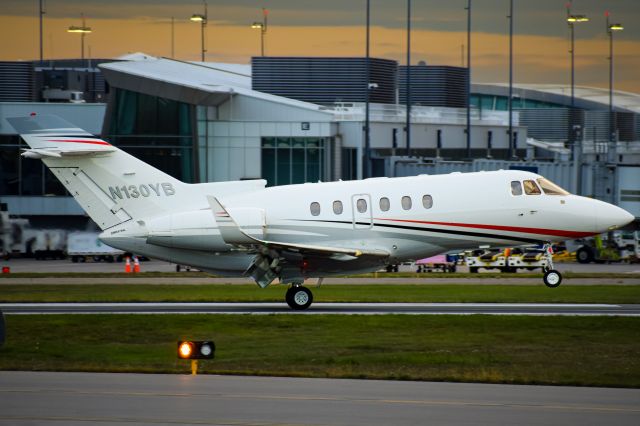 Hawker 800 (N130YB) - Year: 2002br /Make: Hawkerbr /Model: 800XPbr /Opby: Business Aviatorsbr /Route: KCPR -> KBUFbr /br /** First Photo of N130YB on FlightAware **