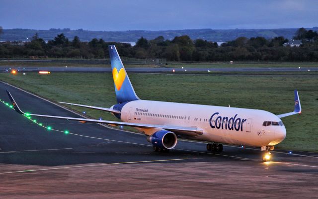 BOEING 767-300 (D-ABUI) - condor b767-3 d-abui diverting to shannon while routing from seattle to munich 8/10/17.