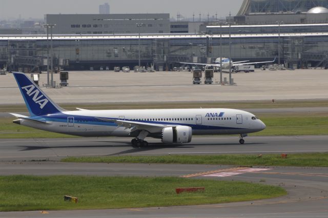 Boeing 787-8 (N787EX) - N787EX Landing at Haneda Intl Airport Runway 34L on July 6th 2011 Test Flight