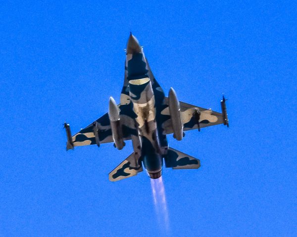 Lockheed F-16 Fighting Falcon — - F-16 of the Aggressor Squadron departing KSLV during Operation Red Flag