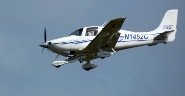 Cirrus SR-22 (N1452C) - On short final is this 2003 Cirrus SR22 in the Summer of 2022.
