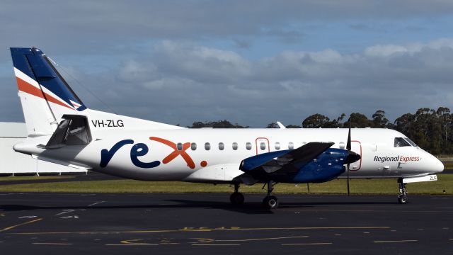 Saab 340 (VH-ZLG) - Regional Express SAAB 340B VH-ZLG (cn 375) at Wynyard Airport Tasmania. 30 October 2019.