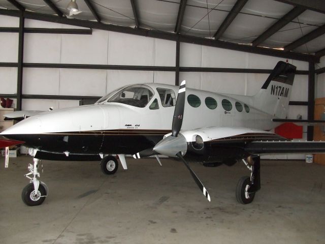 Cessna Chancellor (N17AM) - Sitting in the hangar at Cherokee County.