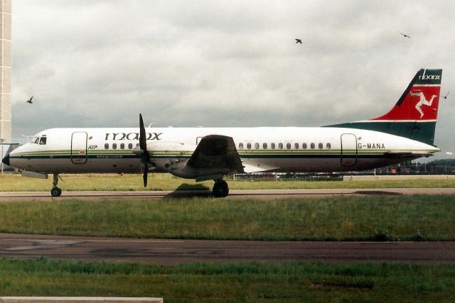 JETSTREAM 61 (G-MANA) - Taxiing to the ramp in Jul-98.br /br /Reregistered SE-KXP 6-Jul-05 for West Air Sweden.