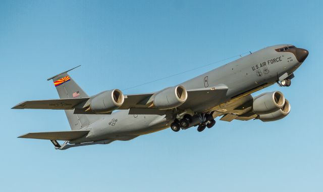 Boeing C-135FR Stratotanker (14829) - Departing YYZ as 'Copper 4', we don't know why she was here but we're glad she came!