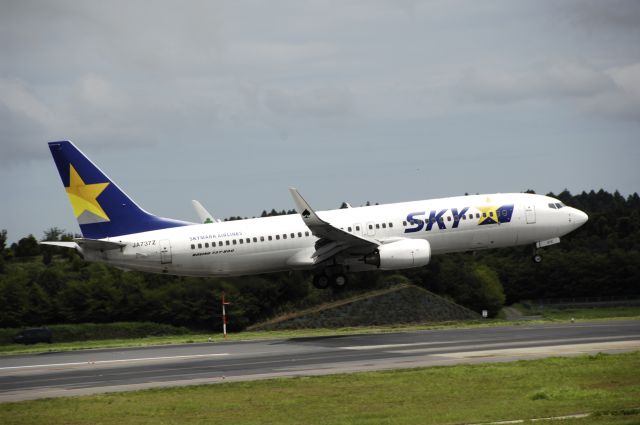 Boeing 737-800 (JA737Z) - Final Approach to Narita Intl Airport Rnwy16L on 2012/08/18