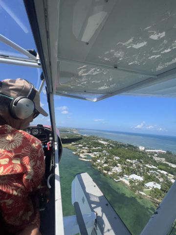 Piper L-21 Super Cub (N1907A) - Flying over Islamorada looking for mermaids in the Florida Keys. 