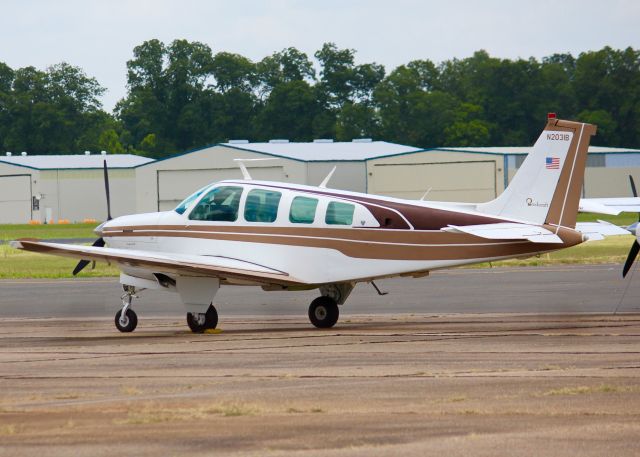 Beechcraft Bonanza (36) (N2031B) - At Downtown Shreveport.