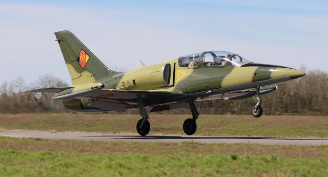 Aero L-39 Albatros (NX339DM) - An Aero Vodochody L-39C Albatros departing Runway 1 at Sonny Callahan Airport, Fairhope, AL, during the Classic Jet Aircraft Association 2020 Jet Blast - morning of March 7, 2020.