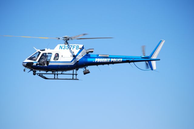 Eurocopter AS-350 AStar (N357FB) - Eurocopter AS-350 AStar (single-turboshaft) as seen from the top of Piestewa Peak north of Pheonix Arizona