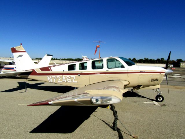 Beechcraft Bonanza (36) (N7246Z) - Parked on the ramp