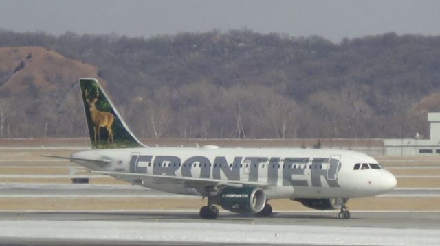 N918FR — - Arriving from Denver, Frontier 437 this one has the Deer tail.