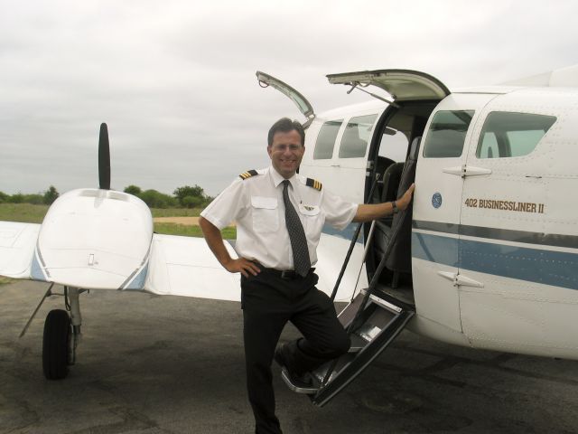 Cessna 402 (ZS-LMY) - At MalaMala, South Africa.