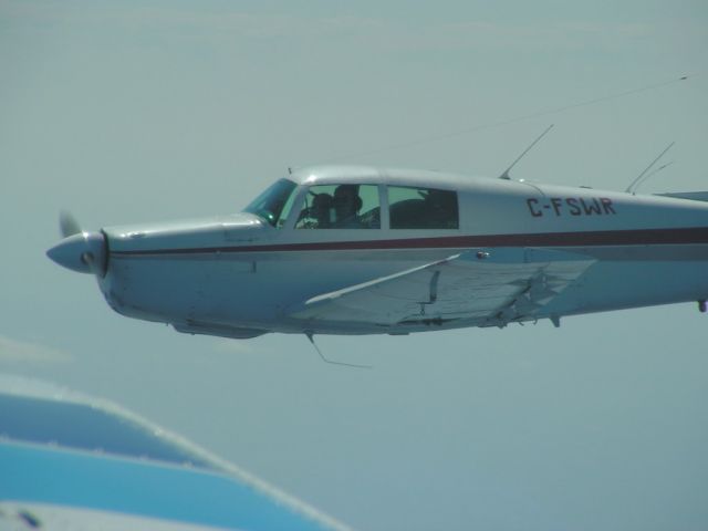 Mooney M-20 (C-FSWR) - At 8,500' over Sault Ste Marie Ontario on our way back from Oshkosh 2010.