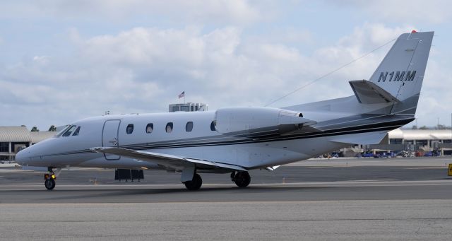 Cessna Citation Excel/XLS (N1MM) - N1MM turning onto runway 20R from taxiway "Bravo".