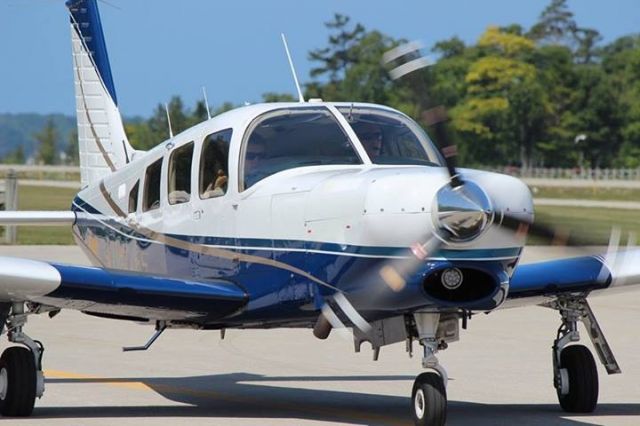 Piper Saratoga (N8448Z) - Arrival at Mackinaw Island