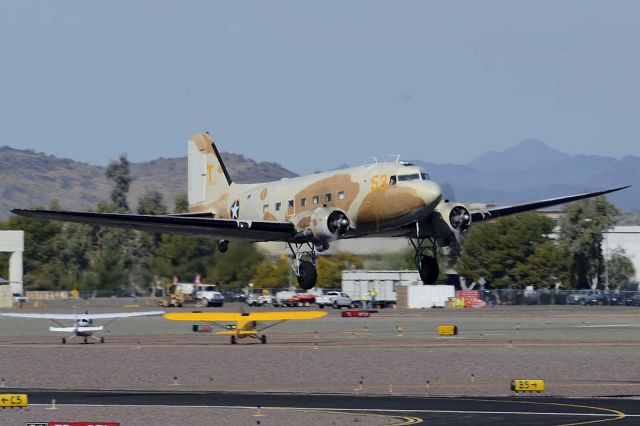 Douglas DC-3 (N53ST) - Douglas C-47A Dakota N53ST at Deer Valley, Arizona on February 26, 2015