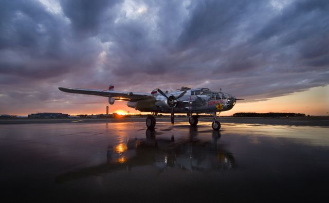 North American TB-25 Mitchell (N9079Z) - Sunset at the USN Test PIlot School