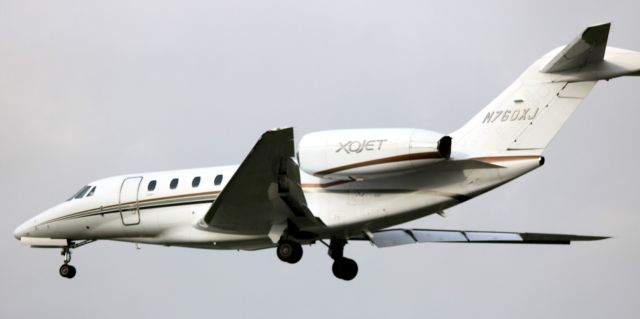 Cessna Citation X (N760XJ) - Arrival 30L,  01-05-2016