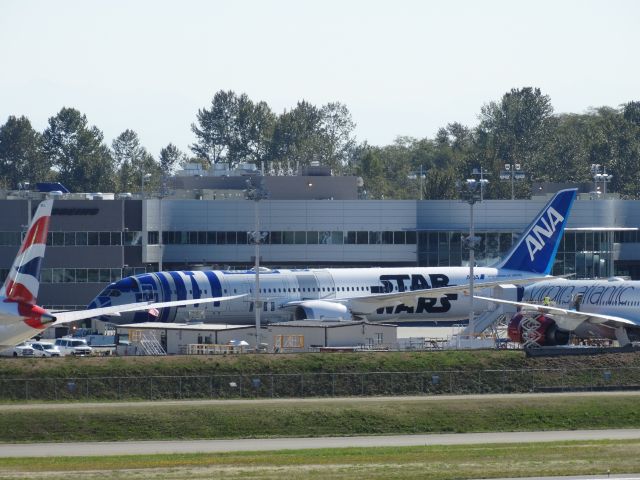 Boeing 787-9 Dreamliner (JA873A) - R2-D2 STAR WARS LIVERYbr /ANA 787-9 JA873Abr /@Boeing Everett Factory 9/12/15br /We got it on video too: a rel=nofollow href=http://www.youtube.com/OwnsGermanywww.youtube.com/OwnsGermany/a