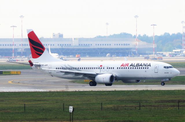 Boeing 737-800 (TC-JZG) - MILAN - TIRANA