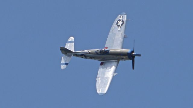 REPUBLIC Thunderbolt (N7159Z) - Flying Heritage Collections Republic P-47D (Ser #45-49406) performs during FHCs SkyFair on 7.30.16.