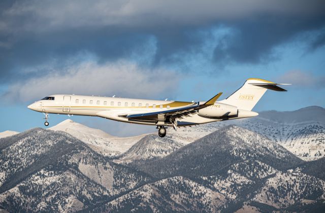 BOMBARDIER BD-700 Global 7500 (N777KQ) - GLOBAL 7500 ON FINAL INTO KBZN 