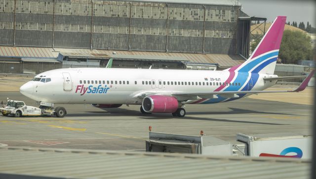 Boeing 737-700 (ZS-SJT) - Picture is taken from another plane