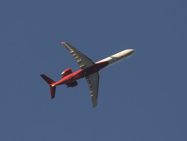 Canadair Regional Jet CRJ-700 (N872DC) - Back yard, Baton Rouge, LA.