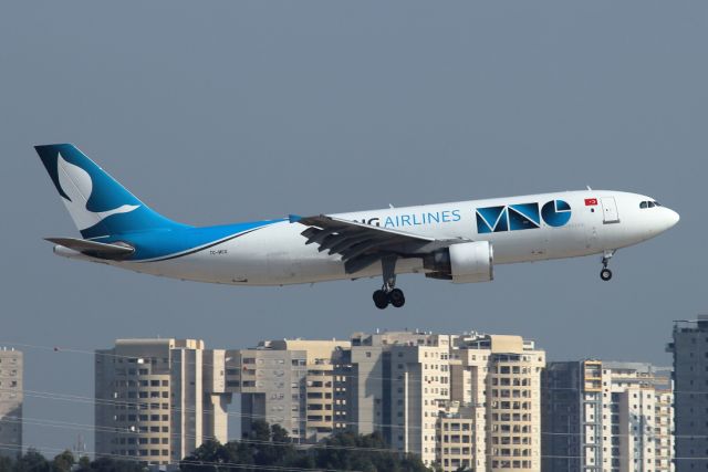 Airbus A300F4-600 (TC-MCG) - 07/02/2021: Cargo flight from Istanbul landing on runway 12. Duration was 01h26m.